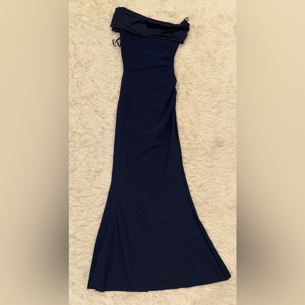 NEW Chiara Boni La Petite Robe Koppany Ruched Off the Shoulder Gown Sz 42 US 6 - Picture 5 of 11